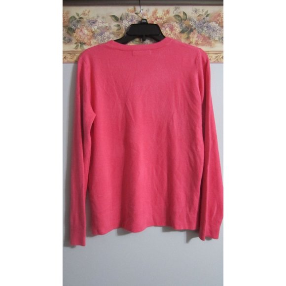 M&S Collection Medium Pink Cashmillion Side Split Crew Jumper Sweater - Picture 4 of 4